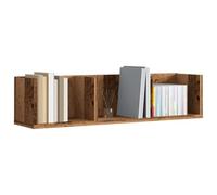 Yisssmeng Étagère murale pour CD aspect bois vieilli 75 x 18 x 18 cm 3 compartiments de rangement jusqu'à 40 kg Étagère flottante moderne pour salon, couloir, chambre à coucher, bureau