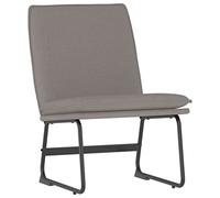 Yisssmeng Fauteuil lounge taupe, 52 x 75 x 76 cm, housse en tissu 100 % polyester et structure en métal, design moderne et assise profonde, fauteuil TV confortable pour salon, chambre et couloir