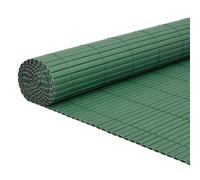 Yisssmeng Garden Fence - Panneau de confidentialité en PVC vert - 1,8 x 5 m - Résistant aux UV - Double face - Pour patio, balcon, chemin, lit de fleurs, barrière pour chien, installation facile