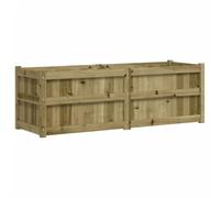 Yisssmeng Jardinière en Bois de Pin Imprégné 150x50x50 cm Bac à Fleurs