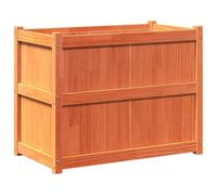 Yisssmeng Jardinière en Bois de Pin Massif Cire Marron 90x50x70 cm