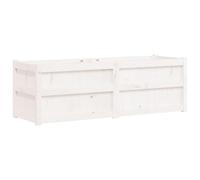 Yisssmeng Jardinière en Bois Massif de Pin Blanc 150x50x50 cm