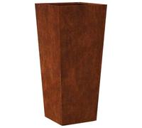 Yisssmeng Jardinière Extérieur 35x35x75 cm Acier Corten Bac à Fleurs