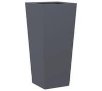 Yisssmeng Jardinière Haute en Acier Anthracite 35x35x75 cm