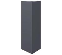 Yisssmeng Jardinière Triangulaire en Acier Anthracite 30x26x75 cm