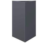 Yisssmeng Jardinière Triangulaire en Acier Anthracite 50x43x75 cm