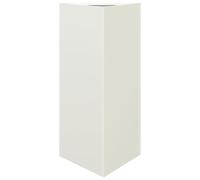 Yisssmeng Jardinière Triangulaire en Acier Blanc 40x34,5x75 cm