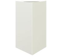 Yisssmeng Jardinière Triangulaire en Acier Blanc 50x43x75 cm