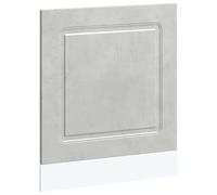 Yisssmeng Kalmar Panneau avant de lave-vaisselle gris béton, façade de cuisine en bois, 60 x 57 cm, pour lave-vaisselle encastré, meuble de cuisine durable
