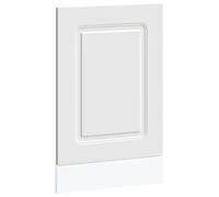 Yisssmeng Kalmar Panneau avant pour lave-vaisselle encastrable 45 cm de large, façade en bois facile d'entretien, blanc, 45 x 1,5 x 57 cm