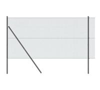 Yisssmeng Kit de clôture de jardin - Gris - 10 x 1,2 m - En acier PVC - Filet de 16 mm - Design moderne - Éléments de clôture robustes pour jardin, terrasse, balcon, extérieur - Brise-vue