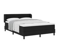 Yisssmeng Lit à sommier tapissier 140 x 200 cm - Ensemble complet avec matelas et surmatelas - Lit rembourré avec tête de lit réglable et sommier à lattes pour chambre à coucher et chambre d'amis