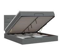 Yisssmeng Lit ottoman 140 x 190 cm avec matelas et surmatelas | Lit de rangement pour chambre à coucher avec tête de lit réglable et matelas à ressorts ensachés confortable.