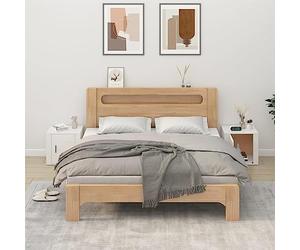 Yisssmeng Lot de 2 cabinets de chevet - Blanc brillant - 50 x 39 x 47 cm - Design moderne - Table d'extrémité en bois composite robuste pour salon, chambre à coucher, couloir