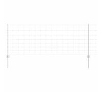 Yisssmeng Lot de 25 m de clôture de jardin en acier - Design moderne - Éléments de clôture robustes pour jardin, terrasse et extérieur - Brise-vue