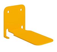 Yisssmeng Lot de 8 Étagères Flottantes Acier Jaune Moutarde 6 x 10,8 cm