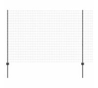 Yisssmeng Lot de clôtures de jardin - 1,6 x 10 m - Gris - En acier et PVC - Design moderne - Éléments de clôture robustes pour jardin, terrasse et extérieur - Brise-vue