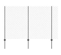 Yisssmeng Lot de clôtures de jardin - Gris - 1,5 x 10 m - En acier et PVC - Design moderne - Éléments de clôture robustes - Pour jardin, terrasse, balcon, extérieur - Brise-vue