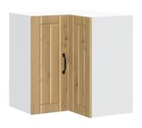 Yisssmeng Lucca - Armoire d'angle suspendue - Chêne artisanal - 57 x 57 x 60 cm - En bois robuste - Avec capacité de charge de 70 kg - Commode de cuisine peu encombrante pour salle à manger, couloir