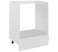 Yisssmeng Lyon Armoire à cuisinière - Blanc - 60 x 46 x 81,5 cm - En matériau dérivé du bois avec étagère - Design moderne - Peu encombrant - Pour cuisine, couloir et salon