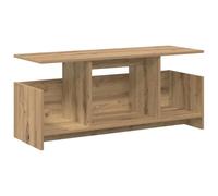 Yisssmeng Meuble TV bas en chêne artisanal 102 x 35 x 45 cm en bois - Design moderne avec beaucoup d'espace de rangement pour le salon, la chambre à coucher et le couloir