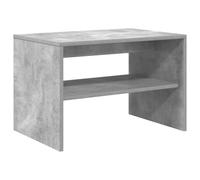 Yisssmeng Meuble TV bas gris béton 60 x 40 x 40 cm en matériau dérivé du bois avec design double fonctionnel, plateau supérieur robuste et grand espace de rangement pour salon, chambre à coucher