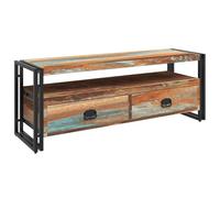 Yisssmeng Meuble TV en Bois de Récupération Massif 120x35x45 cm
