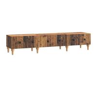 Yisssmeng Meuble TV en Bois d'Ingénierie 147 cm avec 3 Tiroirs de Salon | Optimisez votre salon avec ce banc TV moderne au style bois ancien, offrant trois tiroirs et une structure robuste.