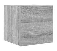 Yisssmeng Meuble TV Mural Suspendu Sonoma Gris 30,5x30x30 cm