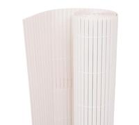 Yisssmeng Panneau de clôture de jardin en PVC blanc - 150 x 300 cm - Brise-vue moderne - Clôture de jardin avec surface revêtue de poudre - Léger mais robuste - Pour patio, cour, pelouse et animaux de