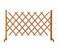 Yisssmeng Panneau de clôture de jardin extensible - 120 x 90 cm - Panneau en pin massif - Orange - Écran de confidentialité pour plantes grimpantes - Utilisation extérieure pour jardin, patio, balcon