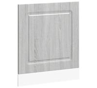 Yisssmeng Panneau de lave-vaisselle Kalmar gris Sonoma - Façade pour lave-vaisselle encastrable - 60 x 57 cm - Panneau avant en bois - Façade de cuisine pour lave-vaisselle standard