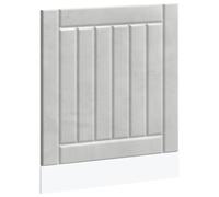 Yisssmeng Panneau de lave-vaisselle Lucca gris béton - Façade robuste en bois - 60 x 67 cm - Façade de cuisine pour intégration optique et revêtement