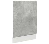 Yisssmeng Panneau de lave-vaisselle Lyon 45 x 67 cm, façade de lave-vaisselle en bois gris béton, façade de cuisine pour une intégration facile pour lave-vaisselle, panneau avant robuste pour meubles