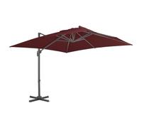 Yisssmeng Parasol Déporté 400x300 cm Jardin Ombrage Orientable Bordeaux