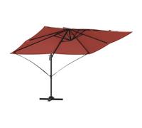 Yisssmeng Parasol Déporté Roma 351x250cm Aluminium Terracotta