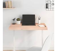 Yisssmeng Plateau de table en chêne - 80 x 40 x 6 cm - En bois massif non traité - Avec bord naturel - Design moderne - Robuste et polyvalent - Pour jeu, bureau, cuisine, salon