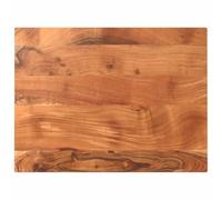 Yisssmeng Plateau de table rectangulaire en bois d'acacia massif 80 x 50 x 2,5 cm pour maison, bureau, cuisine, bureau de jeu, table d'appoint, canapé, design rustique unique pour salon, chambre à