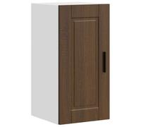Yisssmeng Porto Armoire murale de cuisine en chêne marron 30 x 31 x 60 cm en bois robuste - Capacité de charge de 60 kg - Montage mural peu encombrant - Design moderne pour cuisine, salon, couloir