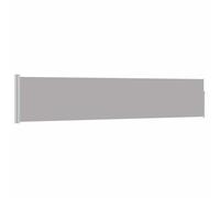 Yisssmeng Store latéral extensible 100 x 500 cm gris en polyester résistant aux UV avec revêtement PU, cadre en acier revêtu par pulvérisation, peu encombrant pour balcon, terrasse et jardin
