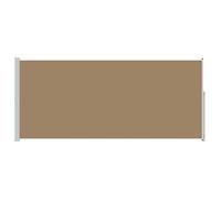 Yisssmeng Store latéral extensible pour terrasse et jardin, store latéral robuste en polyester avec cadre en acier, brise-vue opaque et protection contre le vent pour l'extérieur