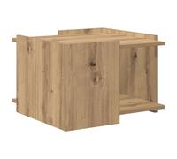 Yisssmeng Table basse en chêne Artisan 50,5 x 50 x 33 cm, table de salon moderne en bois avec espace de rangement, table d'appoint carrée pour salon et chambre à coucher, charge jusqu'à 60 kg