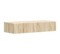 Yisssmeng Table d'appoint murale en chêne Sonoma - Table de chevet flottante moderne avec tiroir - Console murale en bois pour salon et couloir - 87,5 x 34,5 x 17 cm