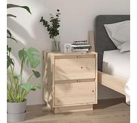 Yisssmeng Table de chevet 40 x 35 x 50 cm en pin massif non traité, design moderne, commode robuste avec espace de rangement pour chambre à coucher, lit à sommier tapissier et chambre d'enfant