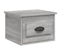 Yisssmeng Table de Chevet Murale 1 Tiroir Sonoma Gris 41,5x36x28 cm