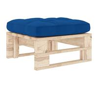 Yisssmeng Tabouret en bois de pin imprégné - Tabouret de jardin polyvalent avec coussin, tabouret pour terrasse, balcon ou salon - 60 x 60 x 25 cm