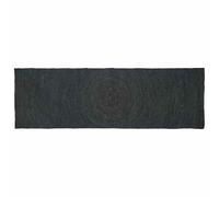 Yisssmeng Tapis gris foncé 80 x 200 cm en 100 % jute, design moderne, finition faite à la main, lavable en machine, robuste et durable pour salon, chambre à coucher et salle à manger