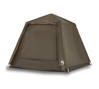 Yisssmeng Tente de pêche et de camping pour 4 personnes avec système de libération rapide, vert olive, 260 x 260 x 211 cm, sac de transport inclus