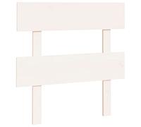 Yisssmeng Tête de lit blanche - 93,5 x 3 x 81 cm - En pin massif - Tête de lit élégante en bois pour lit simple - Dossier stable de style maison de campagne - Pour chambre à coucher et chambre d'amis