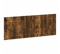 Yisssmeng Tête de lit murale 140 x 3 x 50 cm Chêne fumé | Panneau mural peu encombrant pour chambre à coucher aspect chêne fumé avec construction en bois robuste.